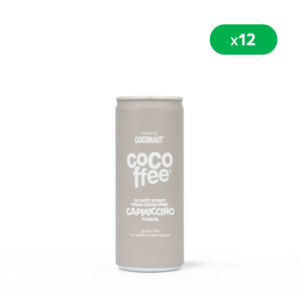 Napój kawowy na bazie wody kokosowej o smaku cappuccino 250 ml (zestaw 12 sztuk)